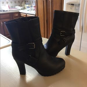 Lane Bryant Strappy Heeled Boots 10W